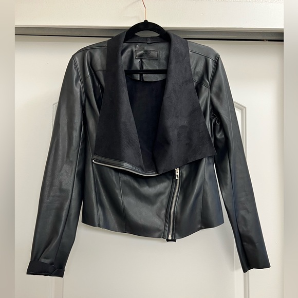 Blank NYC Jackets & Blazers - Blank NYC Faux Leather Zip Up Moto Jacket